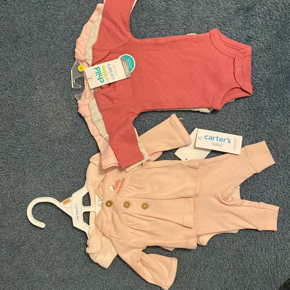 Carters new with tags bundle. Size Preemie. Pink